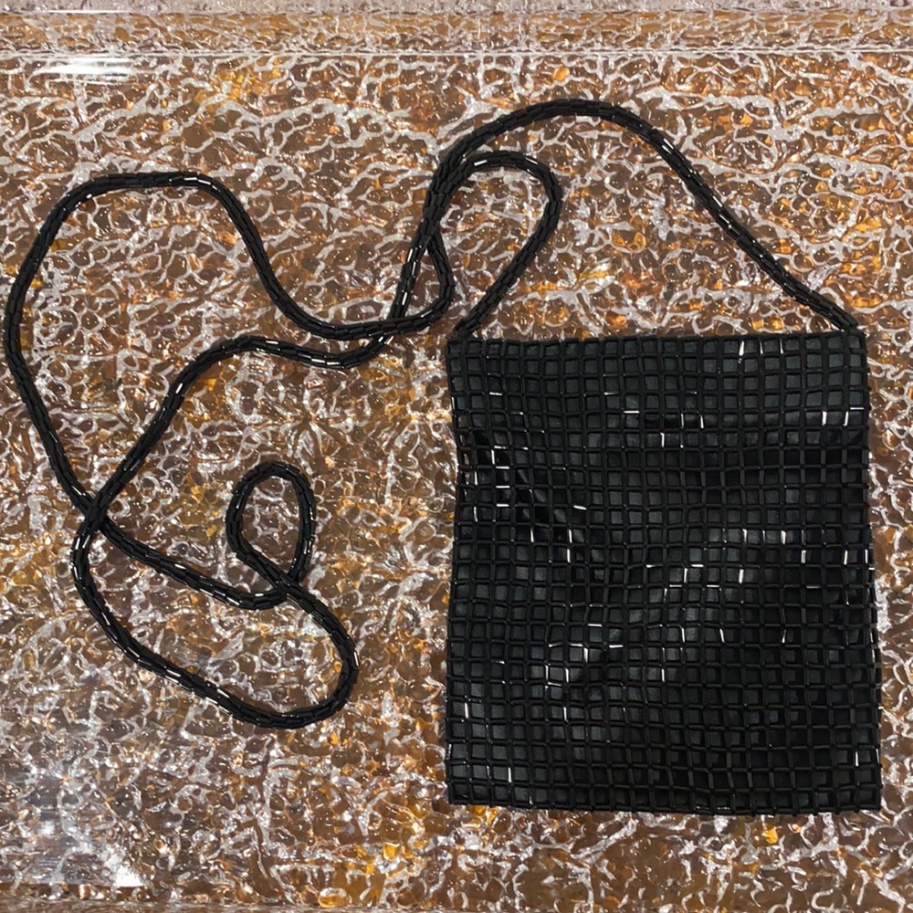 Black Beaded Evening Bag